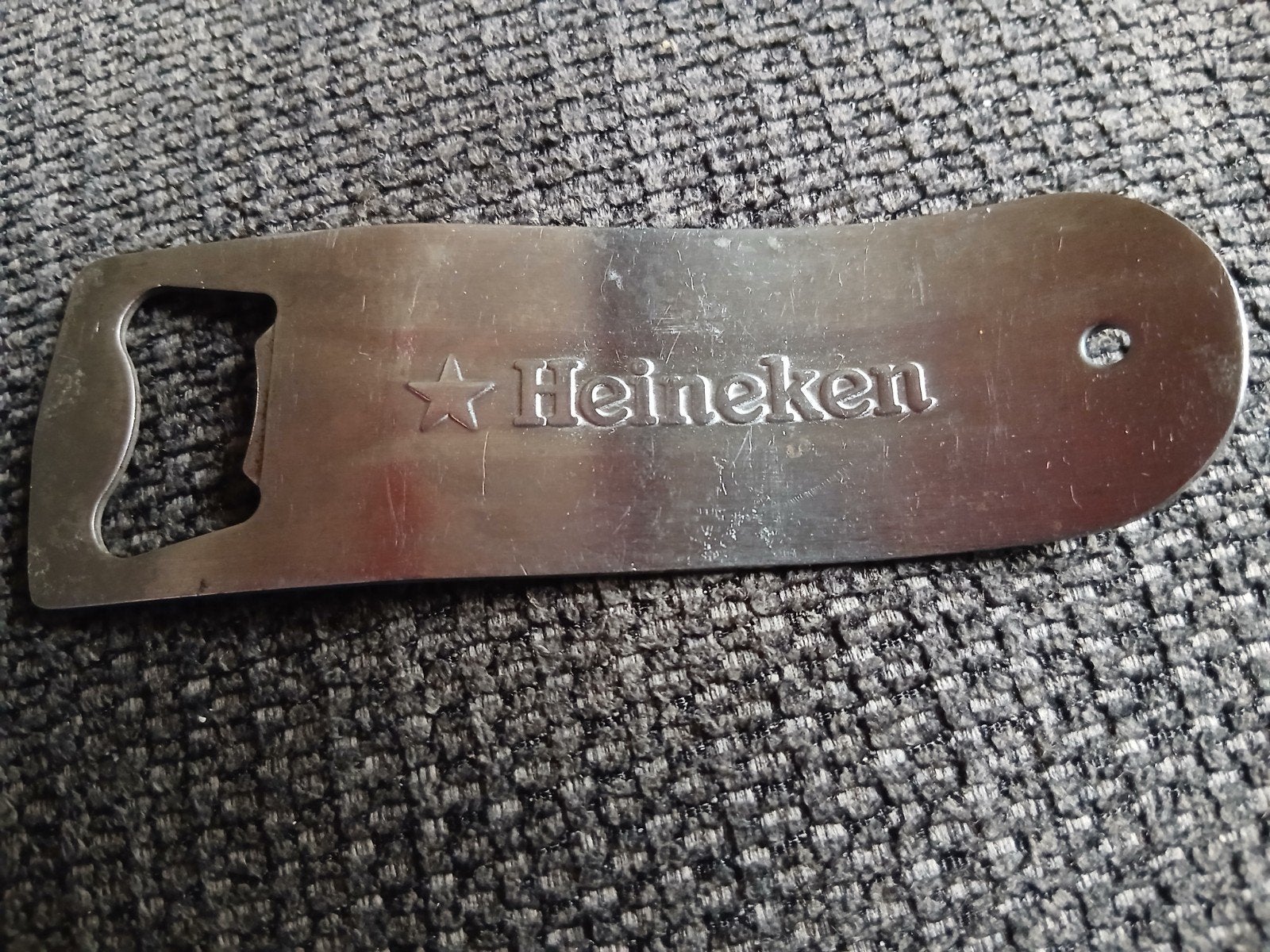 Heineken Flesopener - Metaal, Verzamelen, Ophalen, Gebruikt, Flesopener, Heineken