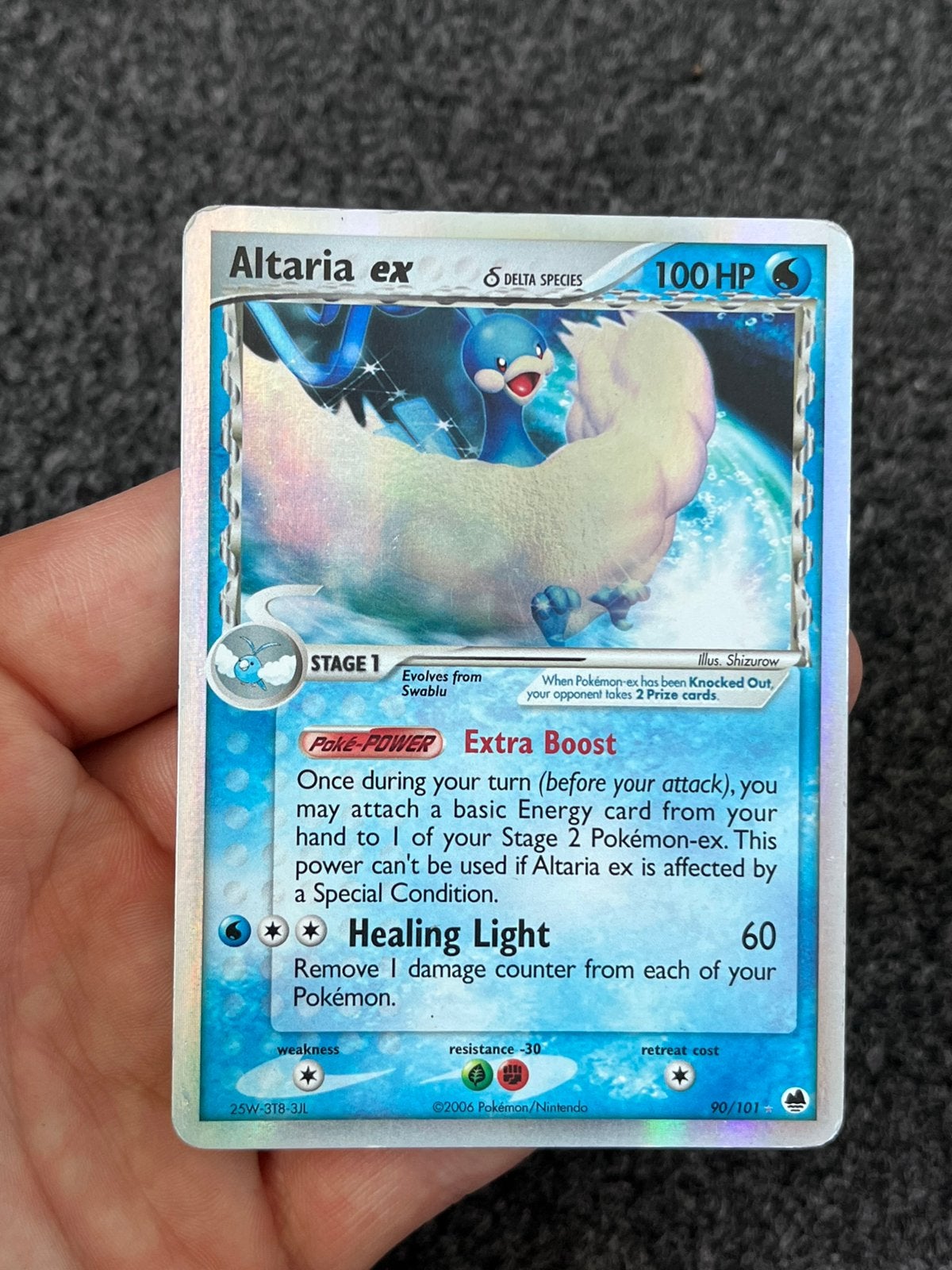Pokémon Altaria ex holo #90 ex dragon frontiers - Good, Ophalen of Verzenden, Nieuw, Losse kaart, Foil