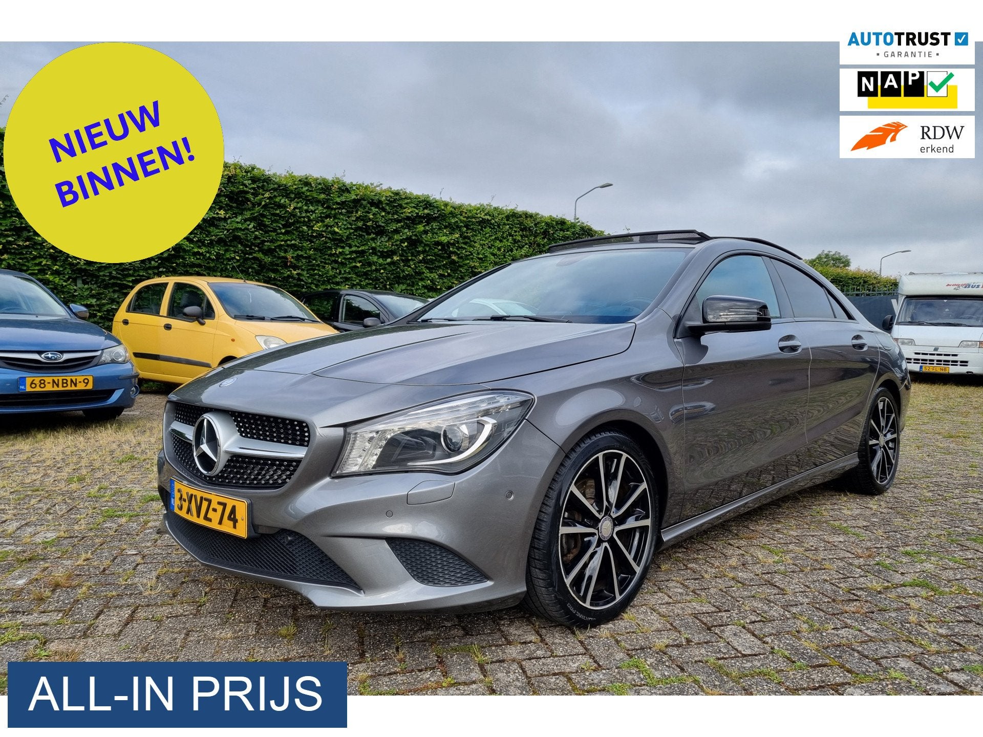 Mercedes-Benz CLA-Klasse 200 Ambition PANODAK ORIGINEE, Gebruikt, Euro 6, 715 kg, Bedrijf