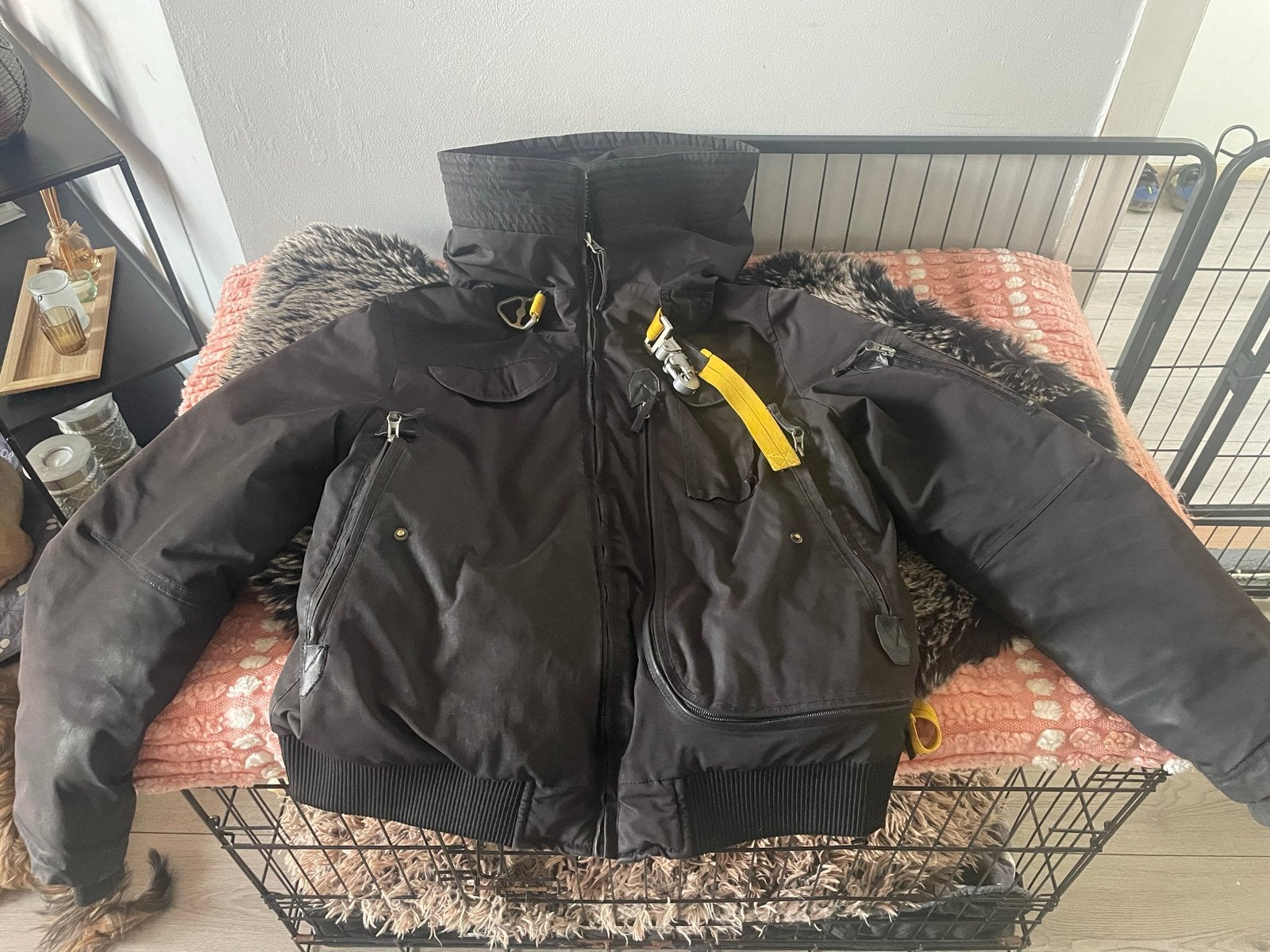 Parajumpers Gobi Bomberjack Zwart Maat L, Kleding | Heren, Ophalen of Verzenden, Gedragen, Maat 52/54 (L), Zwart