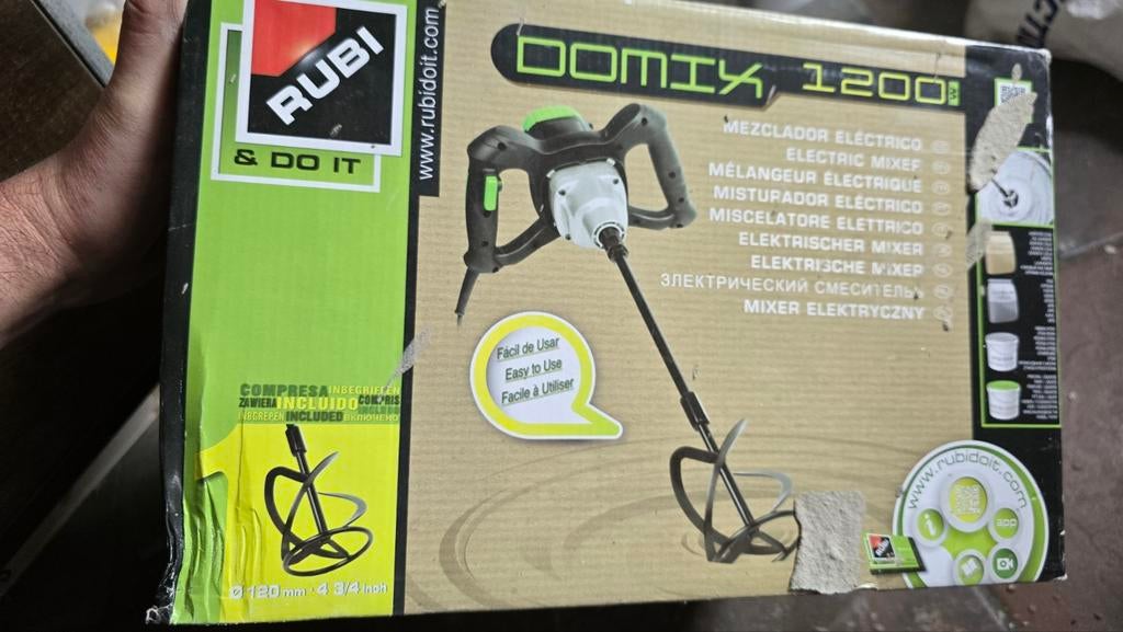 Rubi Domix mixer 1.200W, Ophalen of Verzenden, Zo goed als nieuw