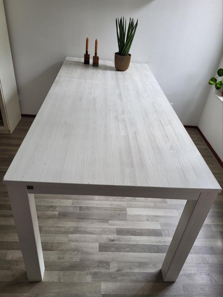 Eettafel whitewash, Huis en Inrichting, Complete inboedels, Ophalen