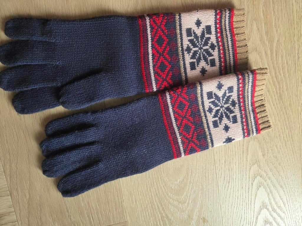 Hema donkerblauwe handschoenen L-XL, Maat 46/48 (XL) of groter, Ophalen of Verzenden, Zo goed als nieuw, Handschoenen