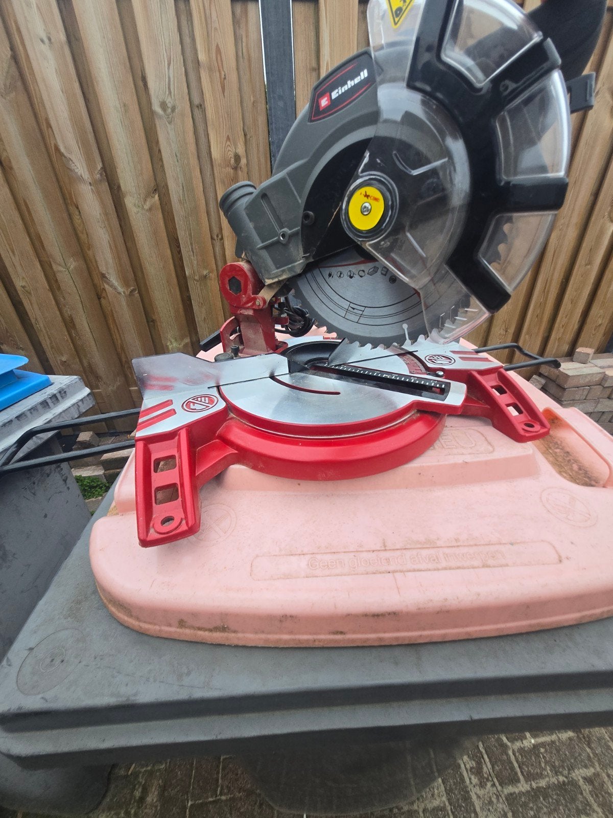 TC MS 2112 Einhell afkortzaag nieuwstaat, Ophalen, Zo goed als nieuw, Afkortzaag, 30 tot 70 mm