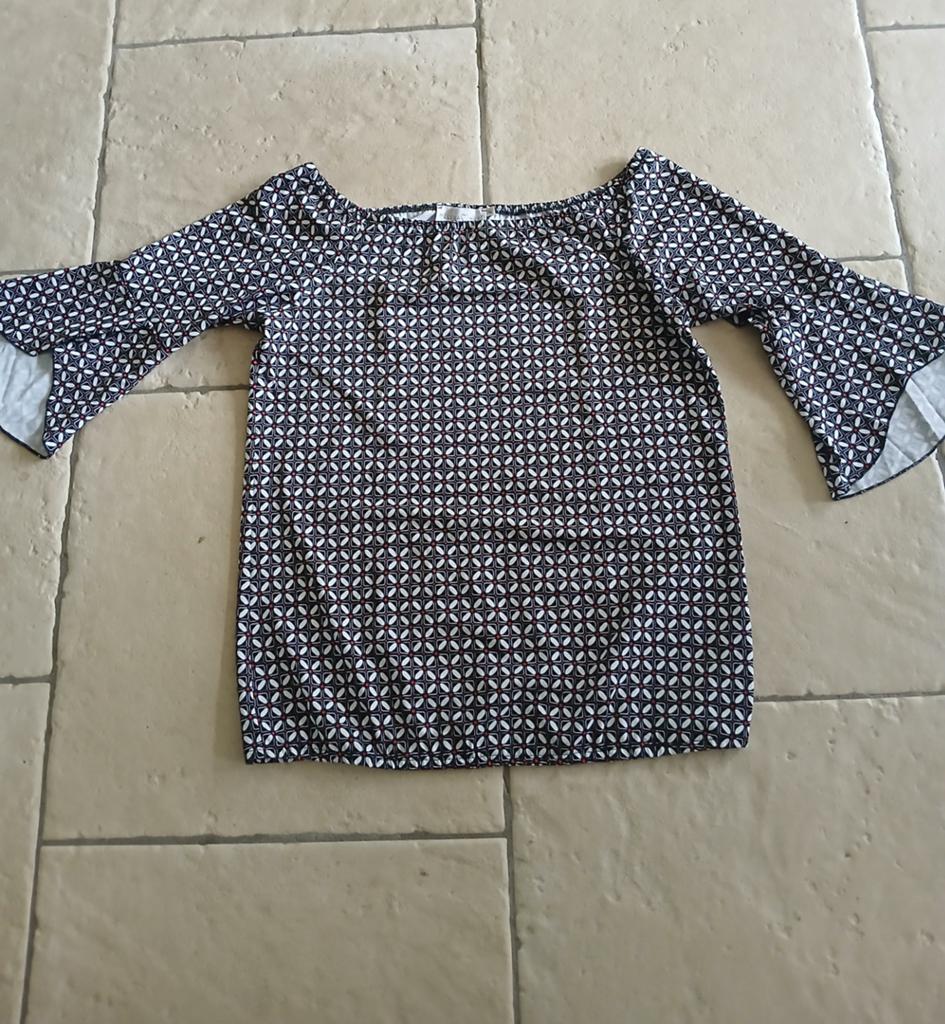 Helena Hart ️  blouse met wijde hals, Zwart, Maat 46/48 (XL) of groter, Gedragen, Helena Hart