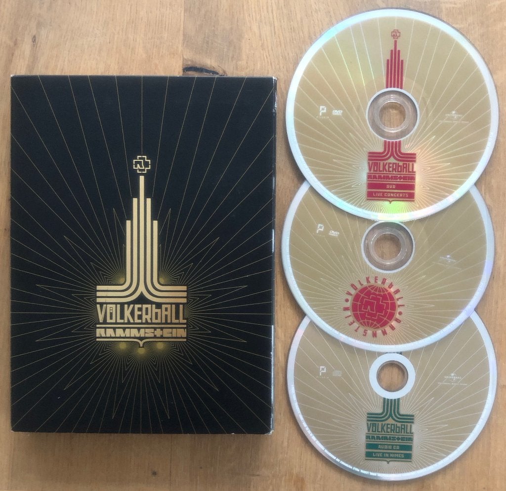 RAMMSTEIN - Volkerball ( boxje 1CD+2DVD ), Metal, Boxset, Inclusief boekje, Ophalen of Verzenden