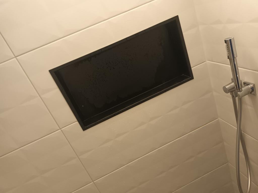Zwarte Badkamer Nis 60x30x7cm - Inbouw Douche Plank, Ophalen, Nieuw, Zwart, Overige typen