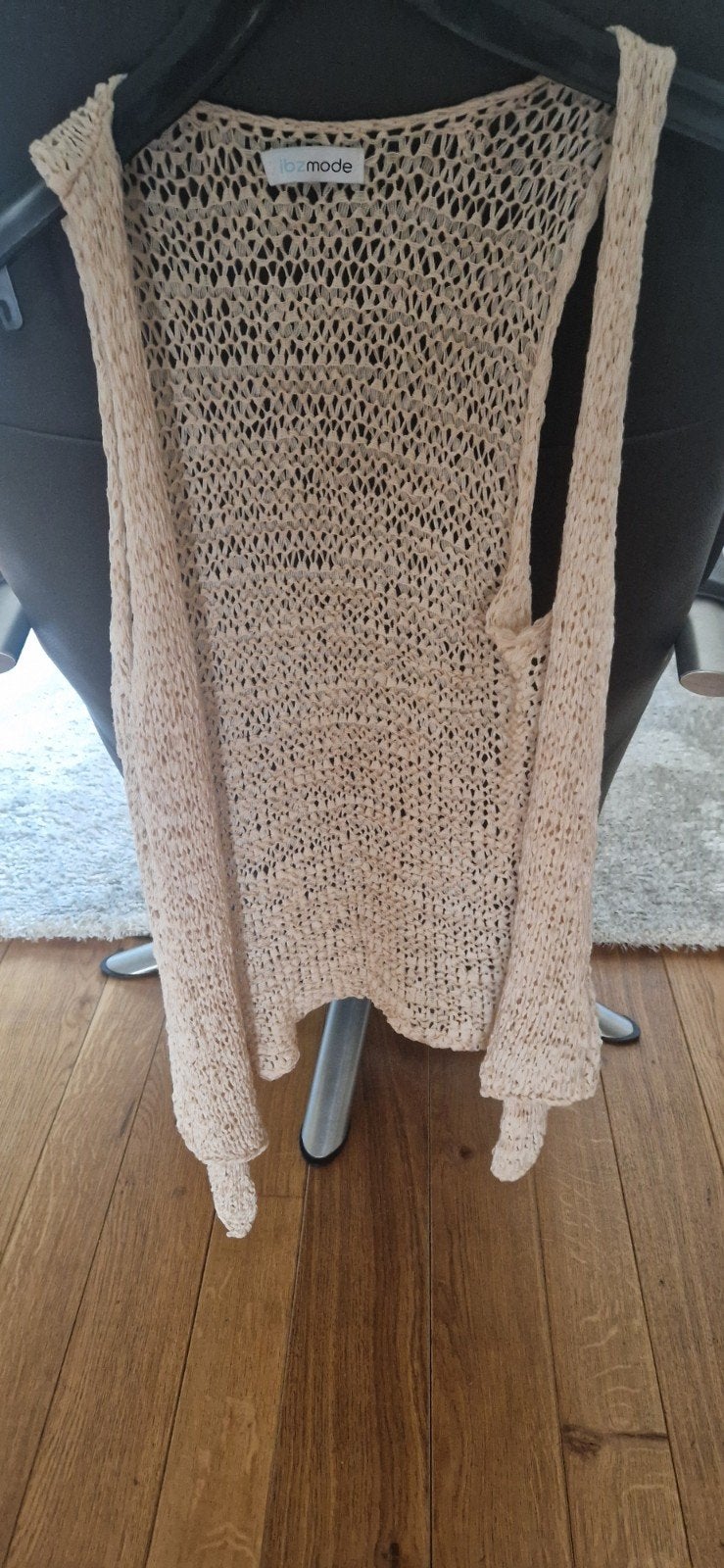 Ibiza Mode gehaakt vestje maat M, Maat 38/40 (M), Ibiza Mode, Beige, Ophalen of Verzenden