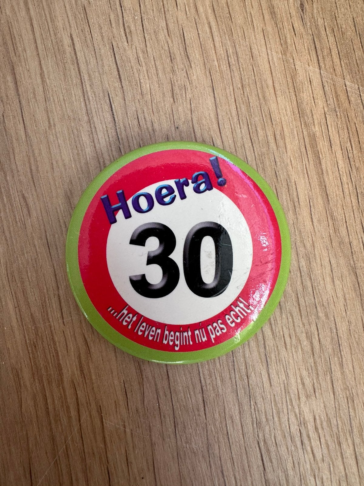 Button 30 jaar, Ophalen, Gebruikt, Versiering, Verjaardag