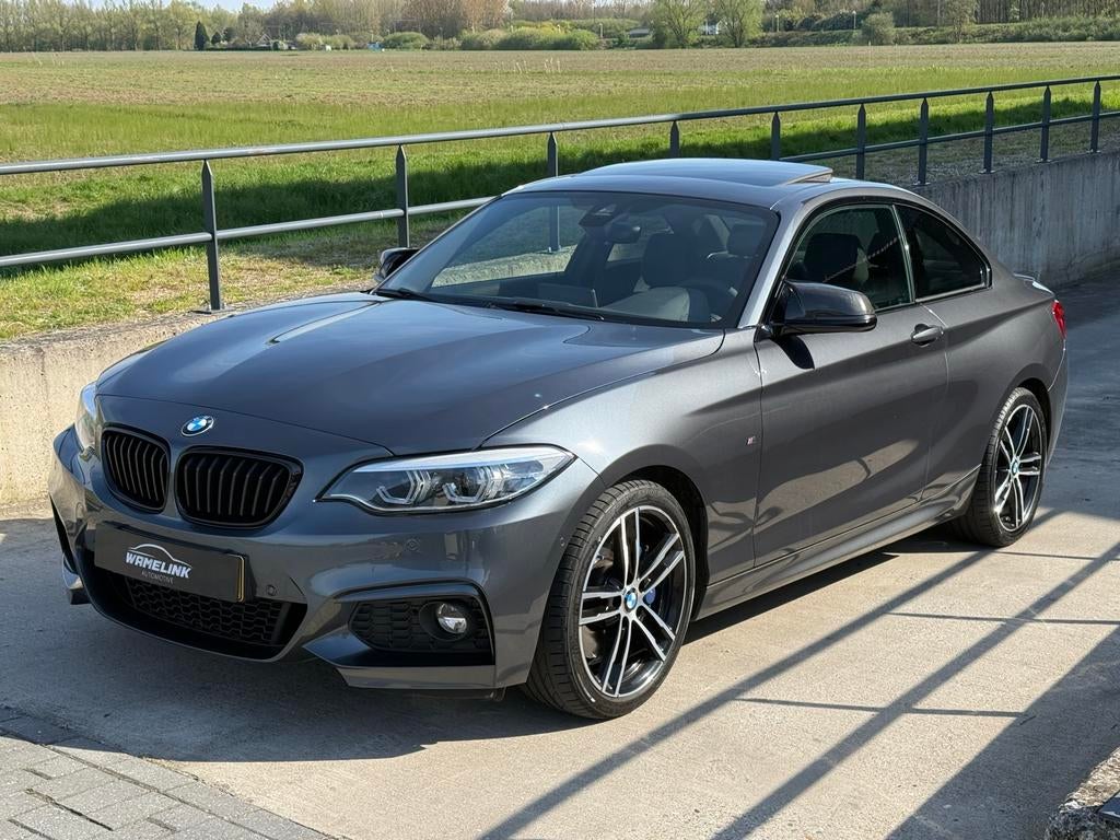 BMW 2-Serie 220i High Exc. M-Sport 184pk Aut 2020 Grijs, Auto's, BMW, 1998 cc, 4 cilinders, 4 stoelen, Lichtsensor