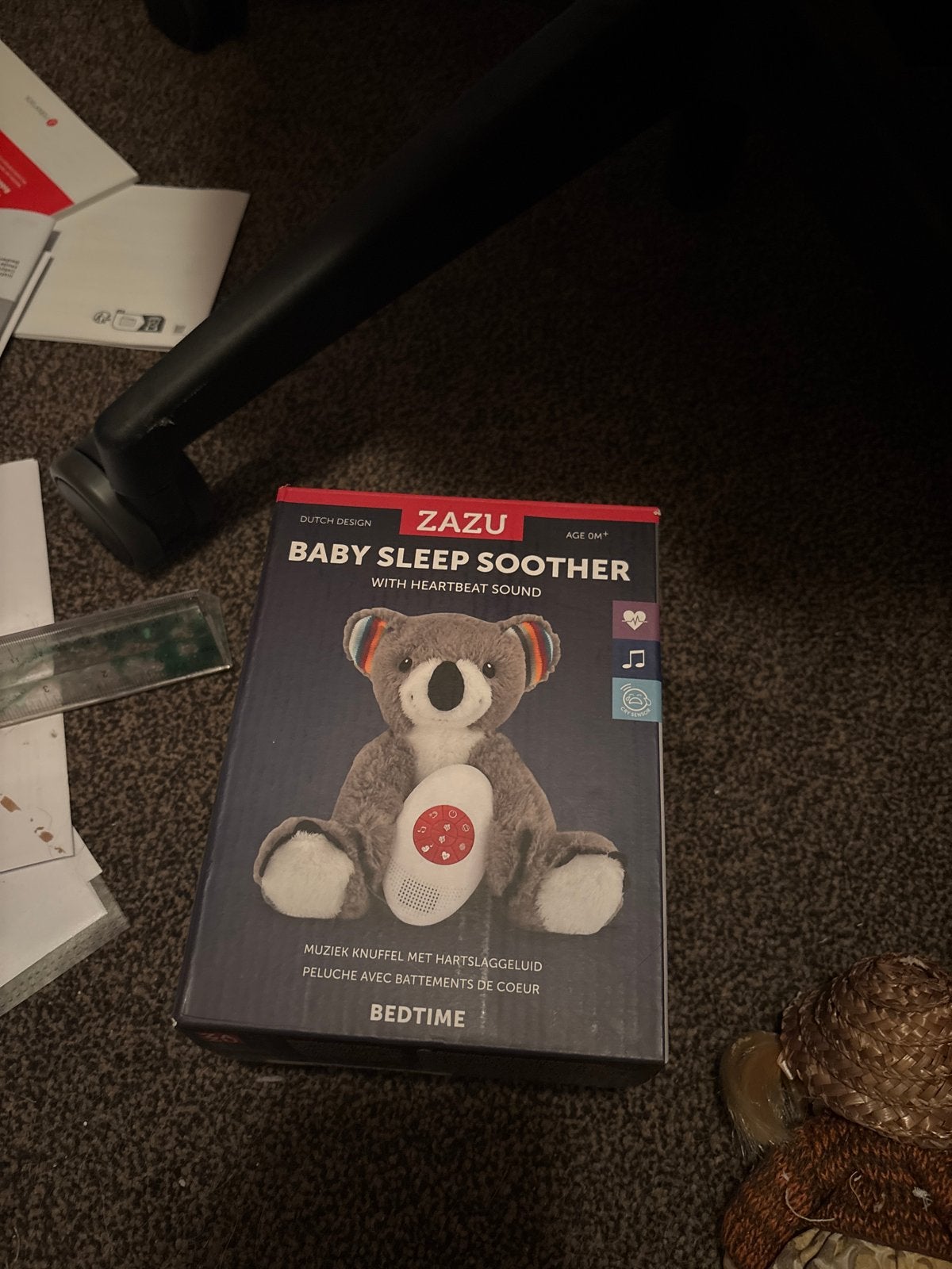 Zazu Baby Sleep Soother Koala - Muziekknuffel met hartslag, Overige merken, Met geluid, Beer, Grijs