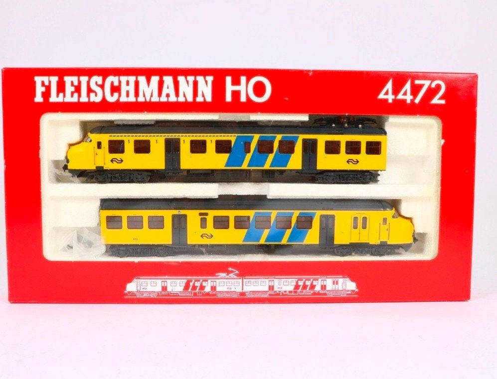 Fleischmann HO 4472 NS Hondekop Treinstel Geel, Treinset, Gelijkstroom, Fleischmann, Analoog