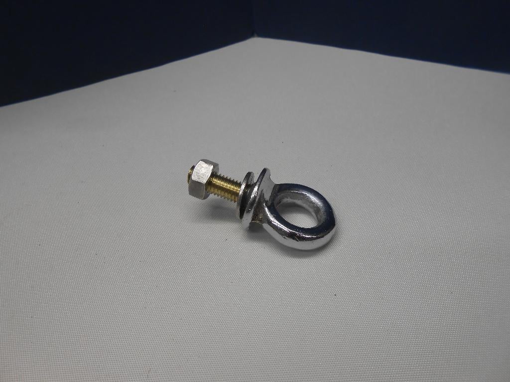 Oogbout M8 x 54 mm, messing verchroomd, voor boten, Ophalen of Verzenden, Gebruikt, Overige typen