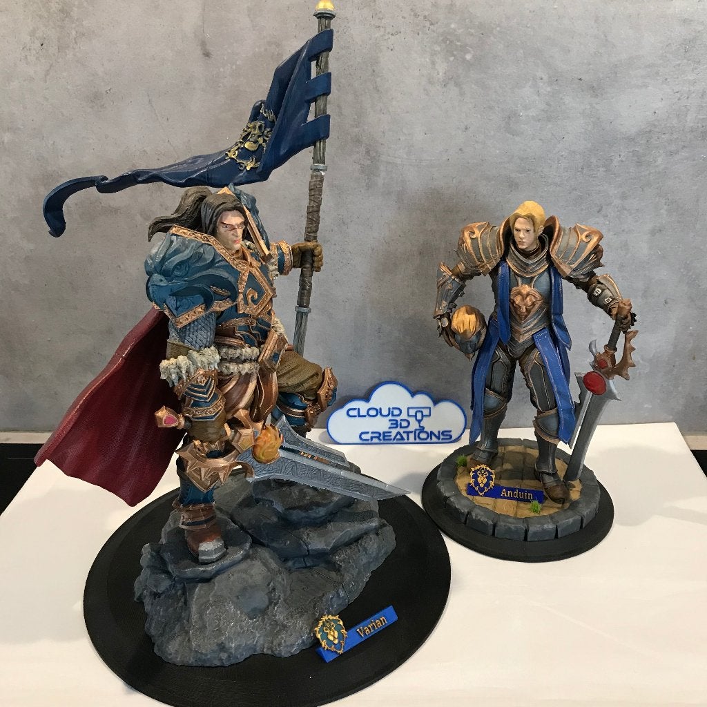 Anduin, Varian en een Demon hunter figuren handgeschilderd, Verzamelen, Ophalen of Verzenden, Nieuw