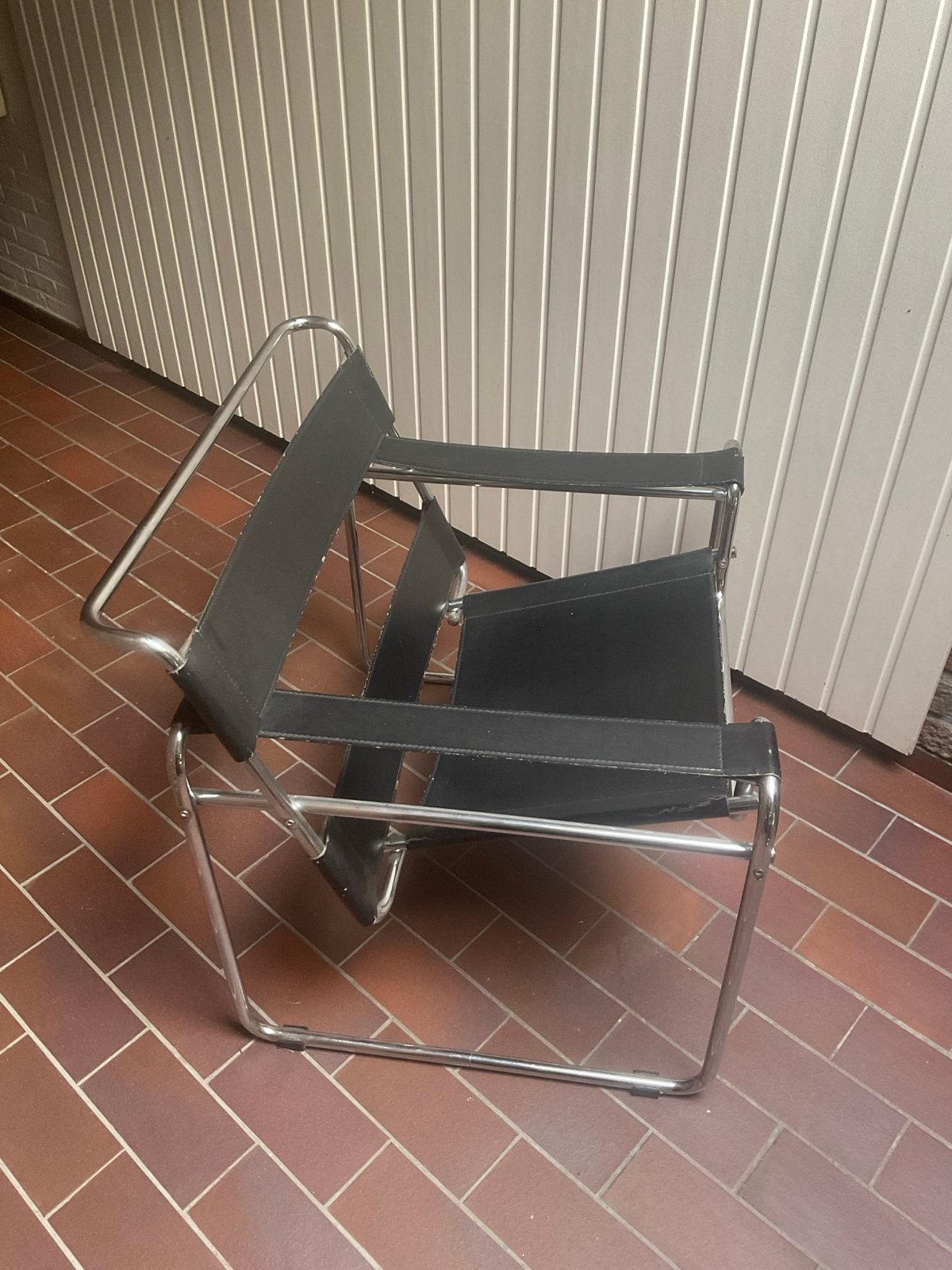 Marcel Breuer Wassily Chair B3 - Bauhaus Design Klassieker, Ophalen, Gebruikt, Leer, 75 tot 100 cm