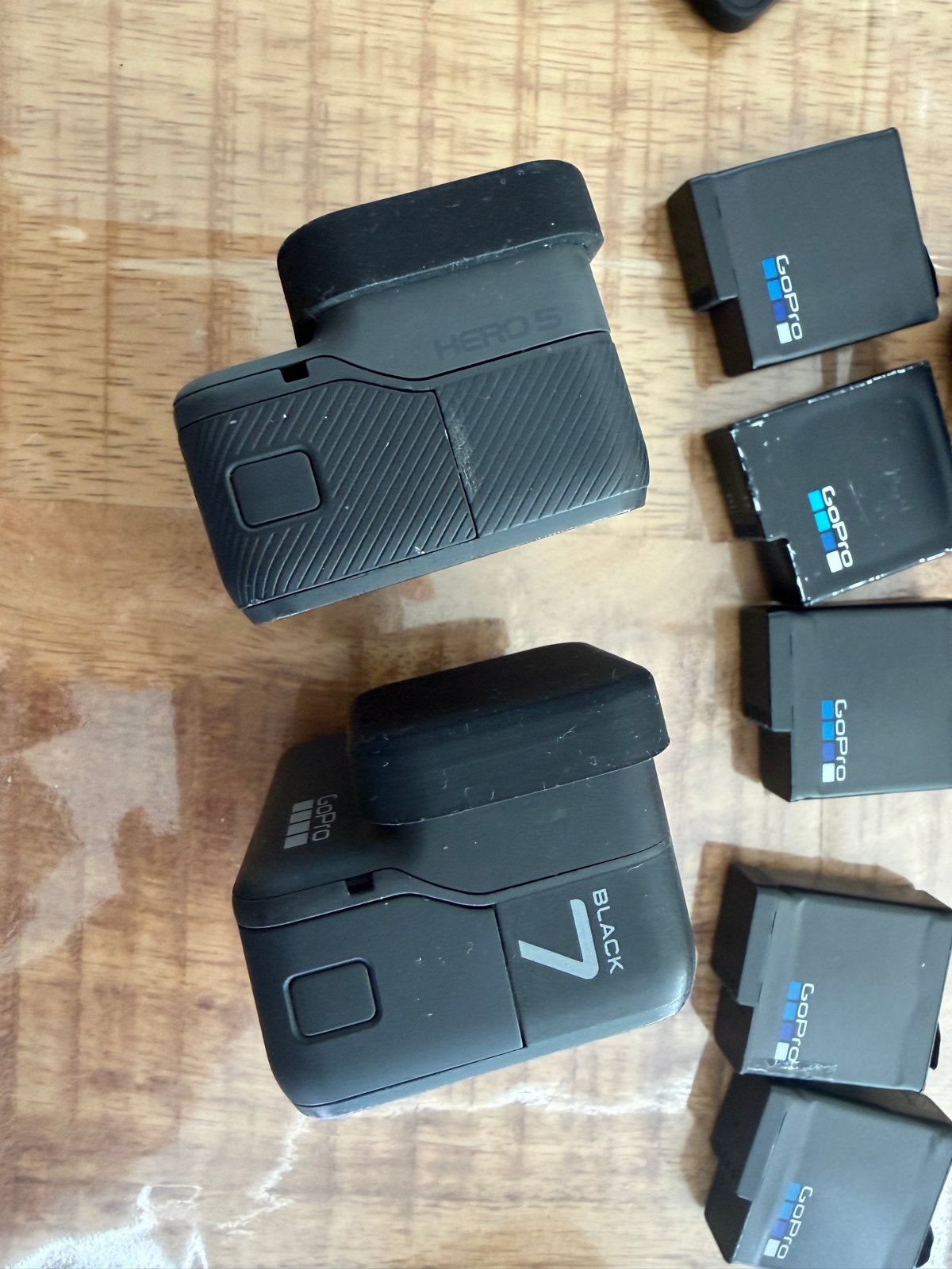 GoPro Hero 5 en Hero 7 Black met accessoires, Ophalen of Verzenden, Gebruikt, GoPro