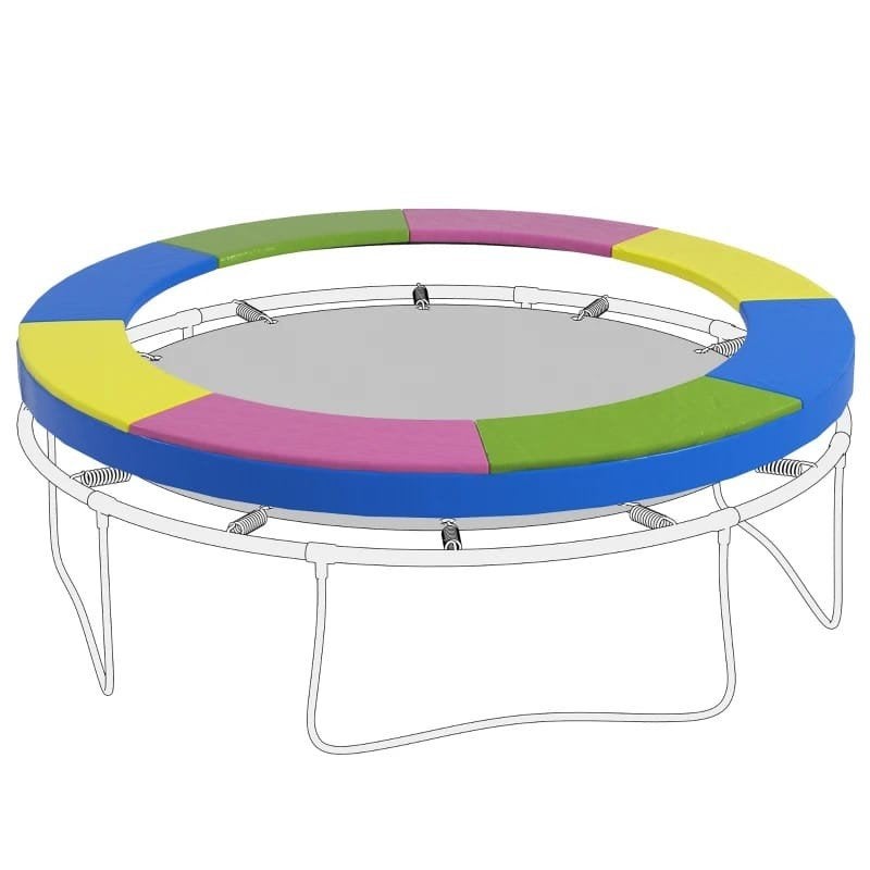 Trampoline Randbescherming Kleurrijk 244 cm, Ophalen of Verzenden, Nieuw