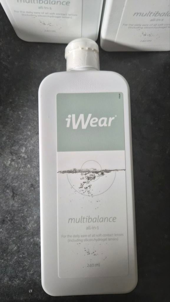 Lenzenvloeistof multibalance all in 1 van iwear 8 flessen, Ophalen, Nieuw, Ogen, Overige typen
