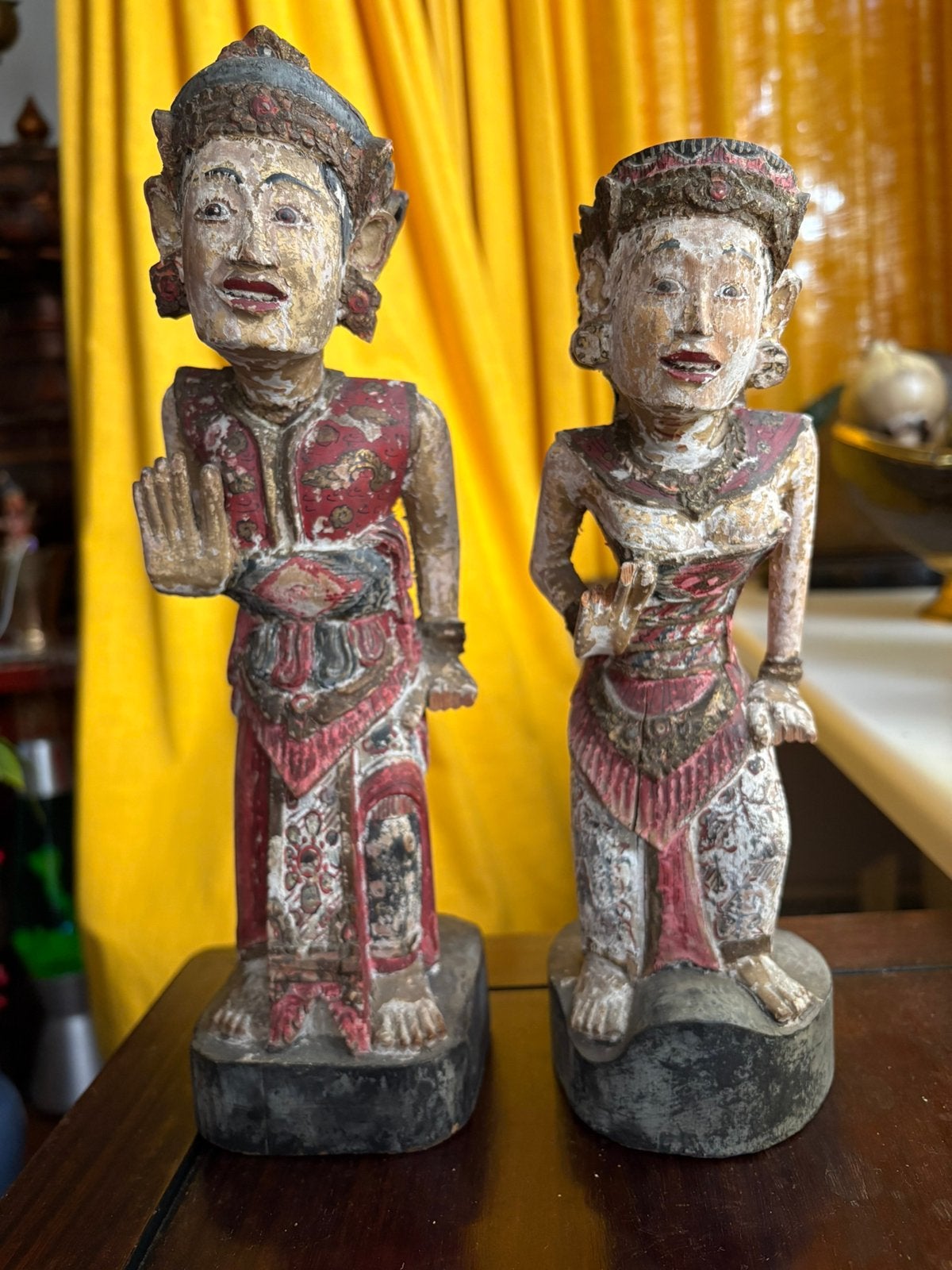 Bali twee Goden beeldjes 1920 geen keris, Antiek en Kunst, Kunst | Niet-Westerse kunst, Ophalen of Verzenden