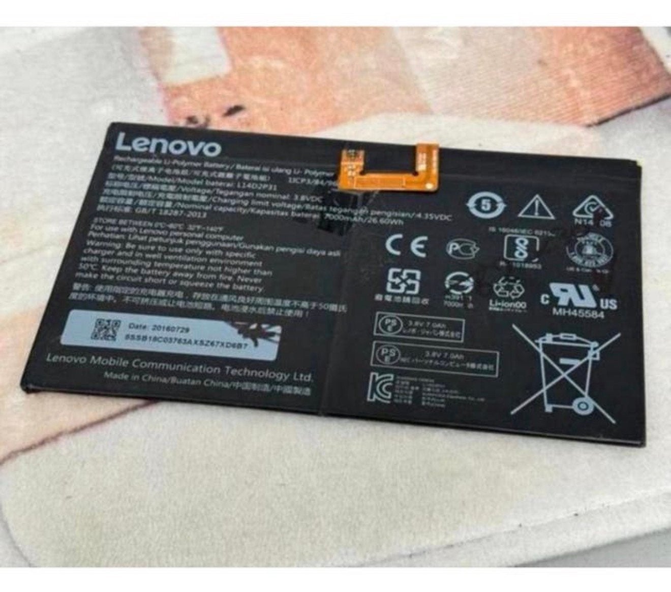 Originele L14D2P31 accu Lenovo TAB2 A10-30 A10-70 A10 NIEUW, Nieuw, Ophalen of Verzenden, H, H