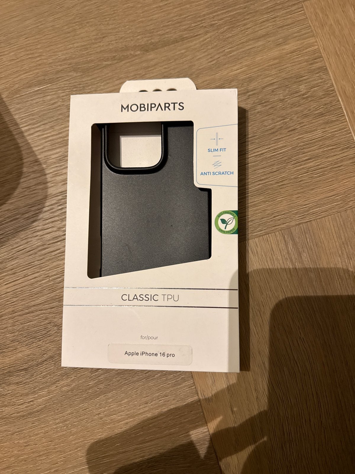 MOBIPARTS Classic TPU Hoesje voor Apple iPhone 16 Pro, Telecommunicatie, Kunststof, IPhone 16 Pro, Zwart, Overige merken