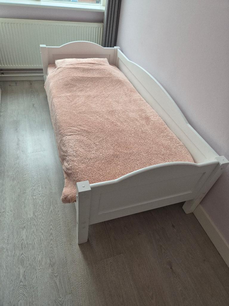1 persoonsbed, Huis en Inrichting, Slaapkamer | Bedden, Ophalen, Gebruikt, 90 cm, Eenpersoons