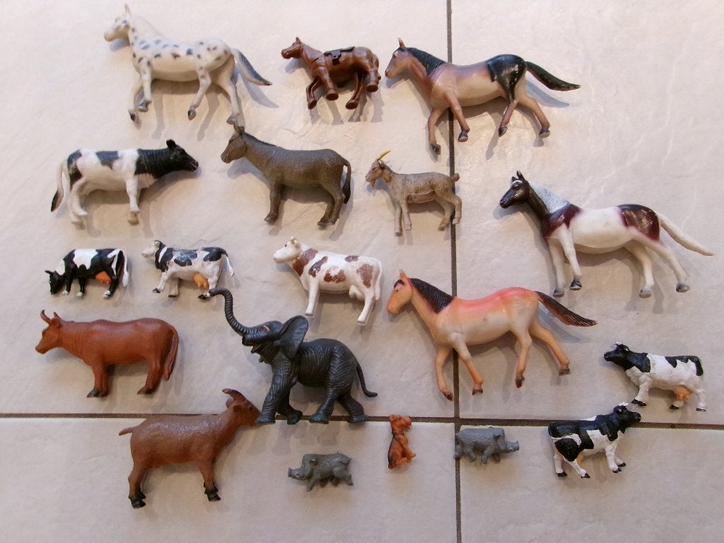 speelgoed miniatuur dieren (19 stuks), Ophalen of Verzenden, Zo goed als nieuw, Jongen of Meisje
