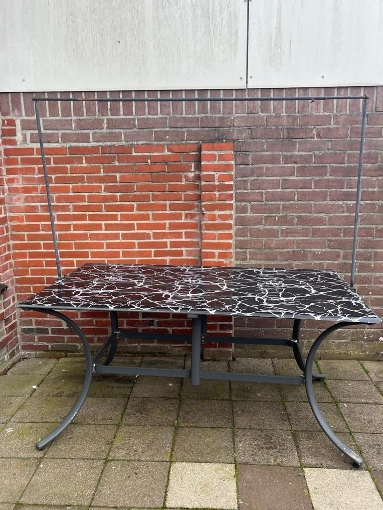 Gratis Tuintafel ZONDER zeil MOET WEG, Tuin en Terras, Overige materialen, Gebruikt, Eettafel, Tuinset