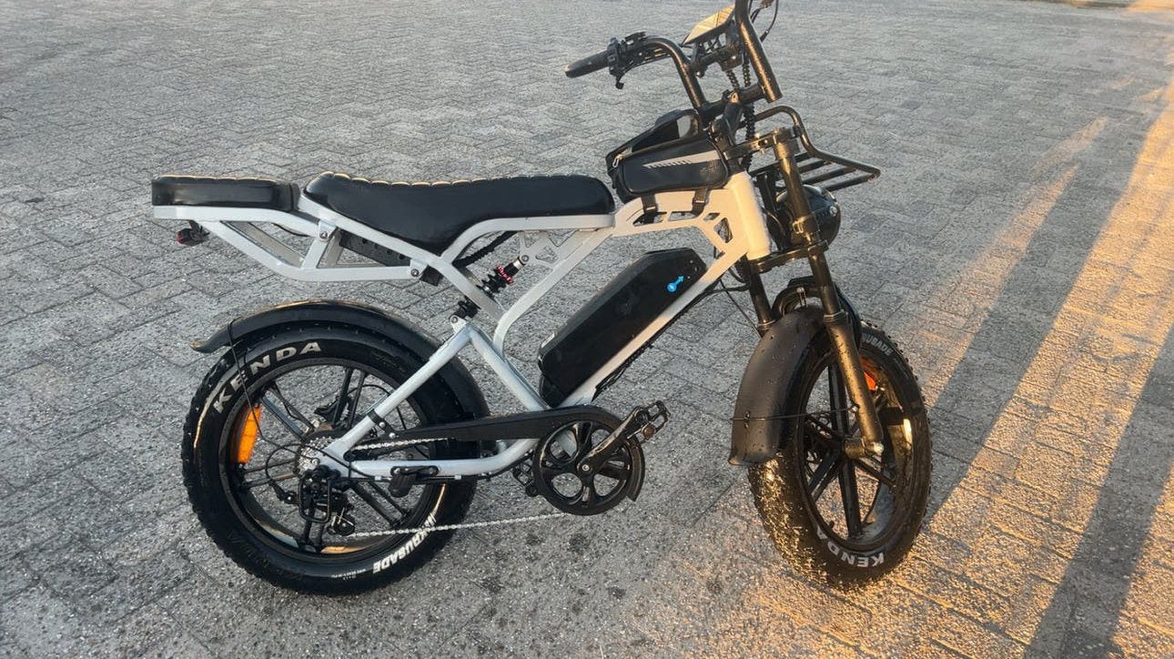QMWheel V20 Pro Fatbike (Nardo Grey) – Inclusief slot, Zo goed als nieuw, 59 cm of meer, 50 km per accu of meer, Ophalen