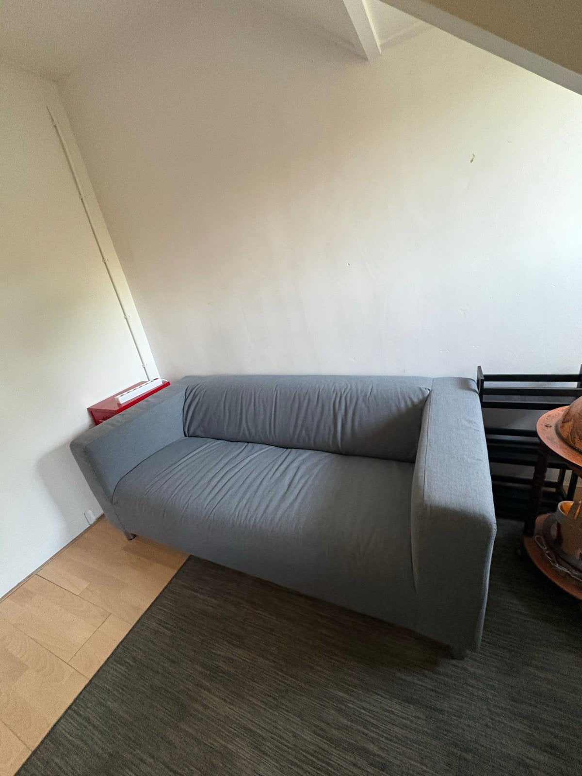 IKEA KLIPPAN Bank Grijs, Ophalen, 150 tot 200 cm, 75 tot 100 cm, Rechte bank