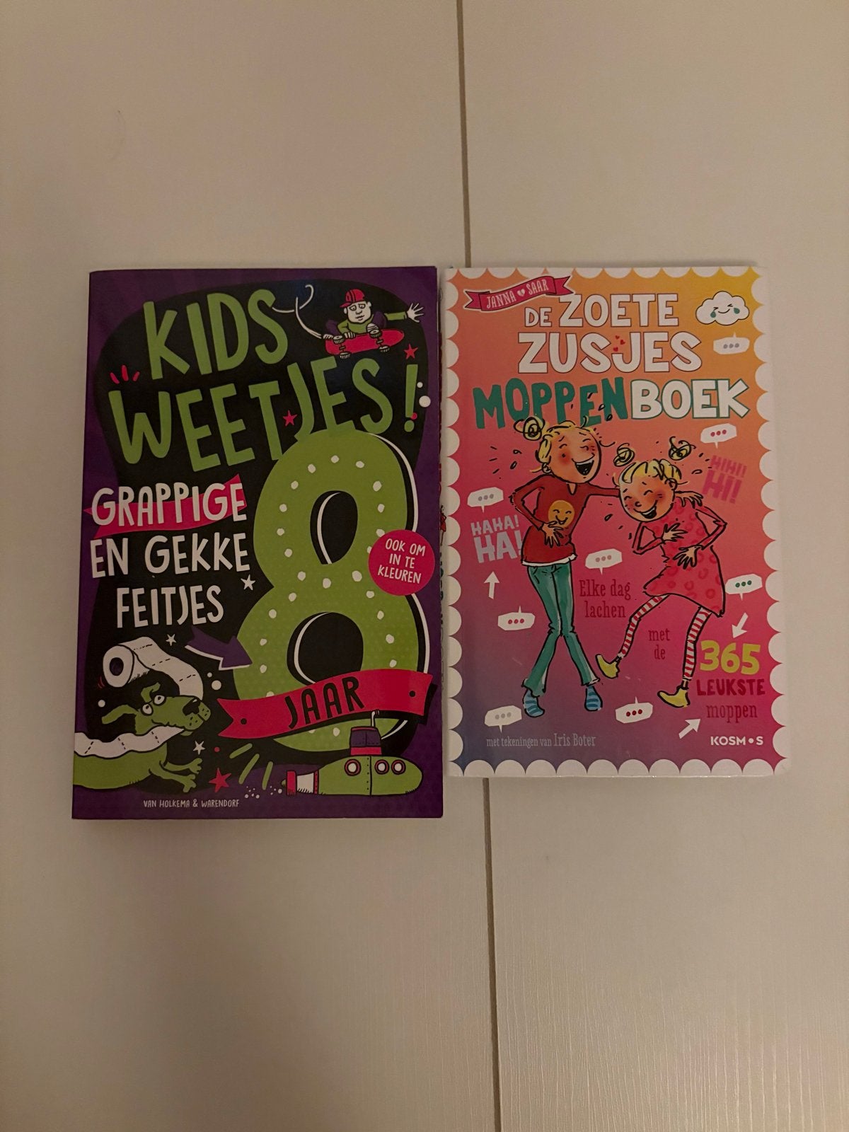 Kids Weetjes & De Zoete Zusjes Moppenboek - 2 Boeken, Ophalen of Verzenden, Zo goed als nieuw, Non-fictie