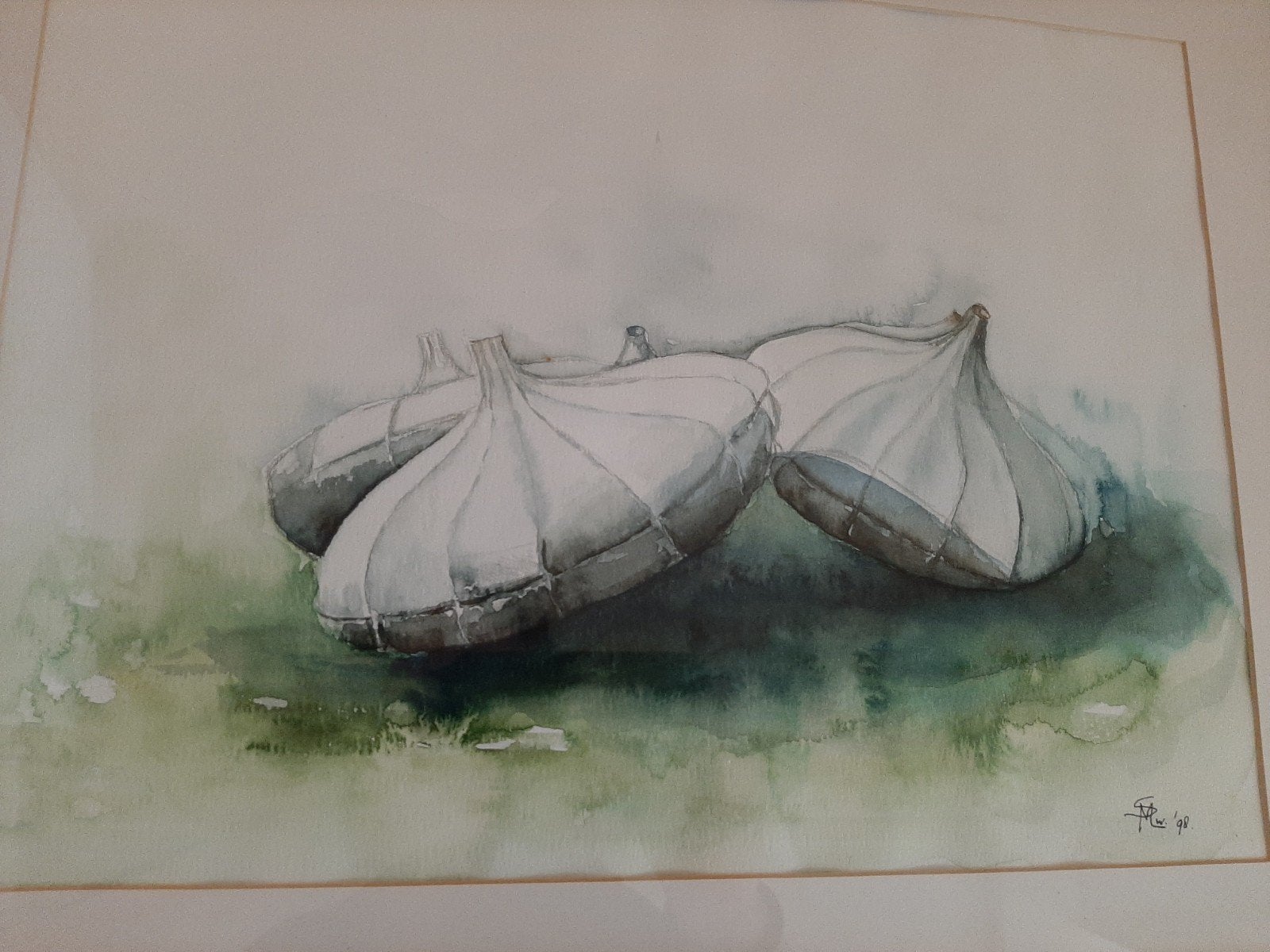 Aquarel stilleven, Antiek en Kunst, Kunst | Schilderijen | Klassiek, Ophalen of Verzenden