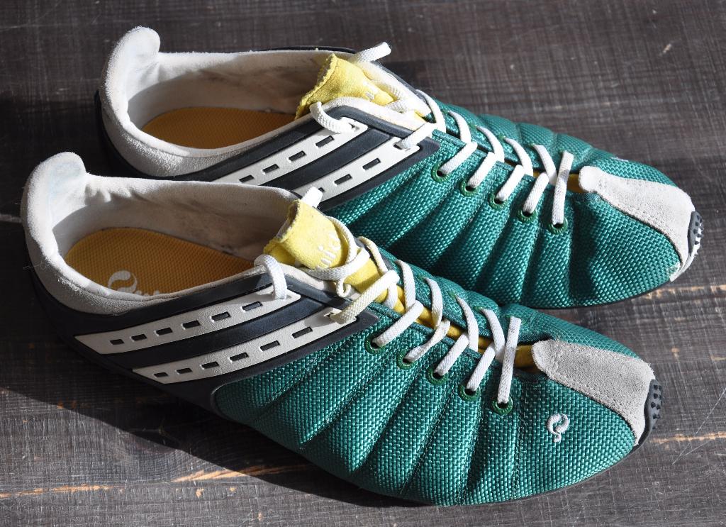 Retro Quick schoenen groen/geel maat 45, Quick, Overige kleuren, Ophalen of Verzenden, Sneakers of Gympen