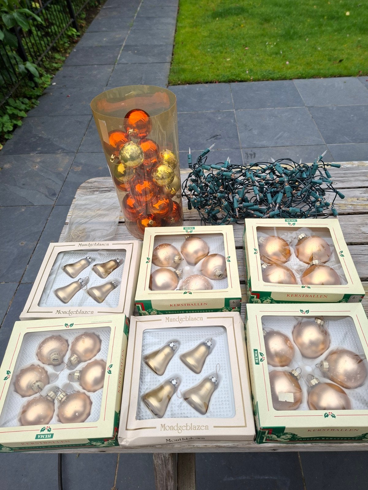 groot lot kerstspullen geheel nieuw,klokjes,ballen,lampjes., Diversen, Kerst, Ophalen of Verzenden, Nieuw