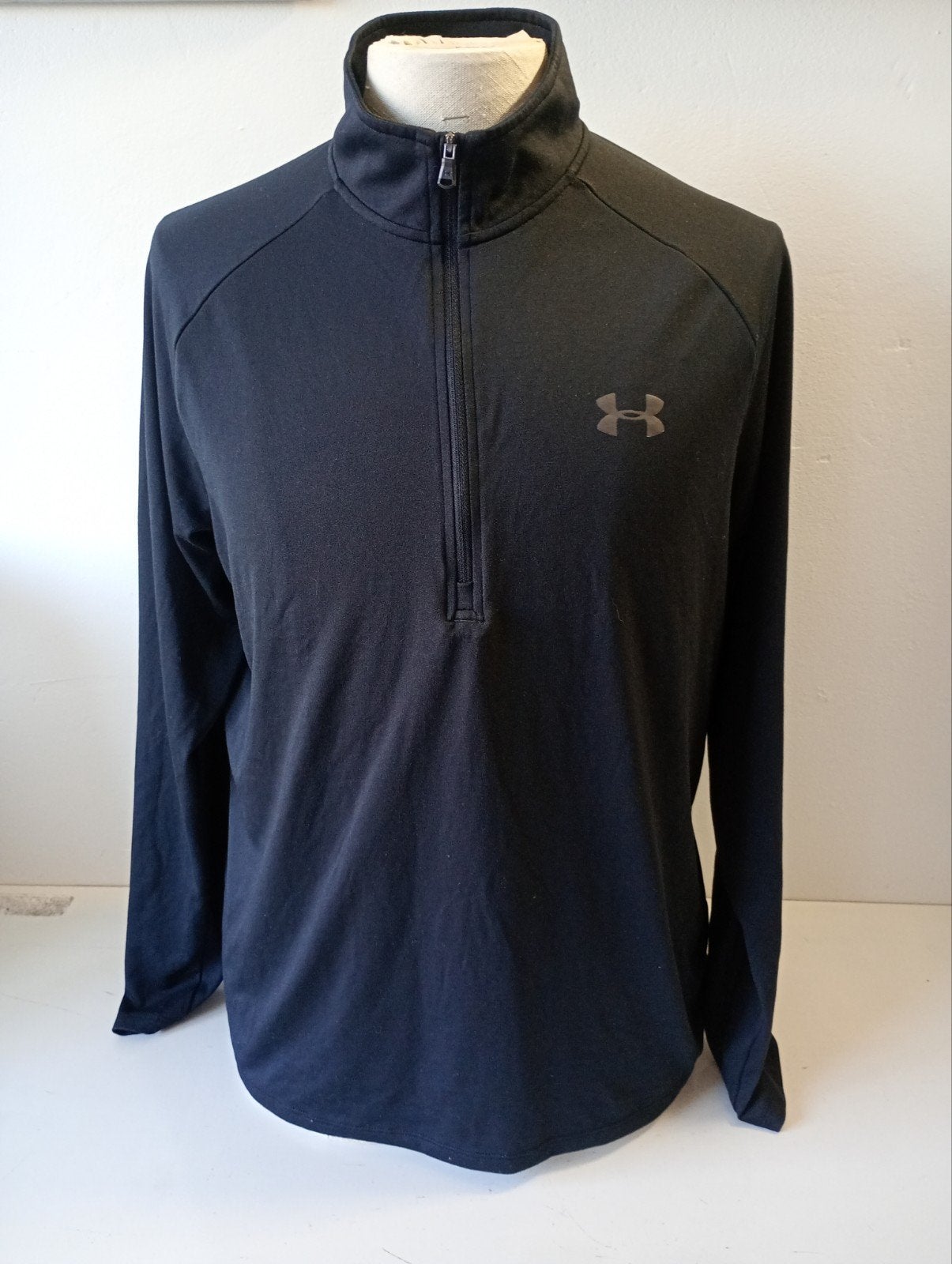 Under Armour HeatGear Top 1/4 Zip Zwart - Heren - Maat L, Maat 52/54 (L), Zwart, 1020 Hull Street, Baltimore, MD 21230, USA, Under Armour