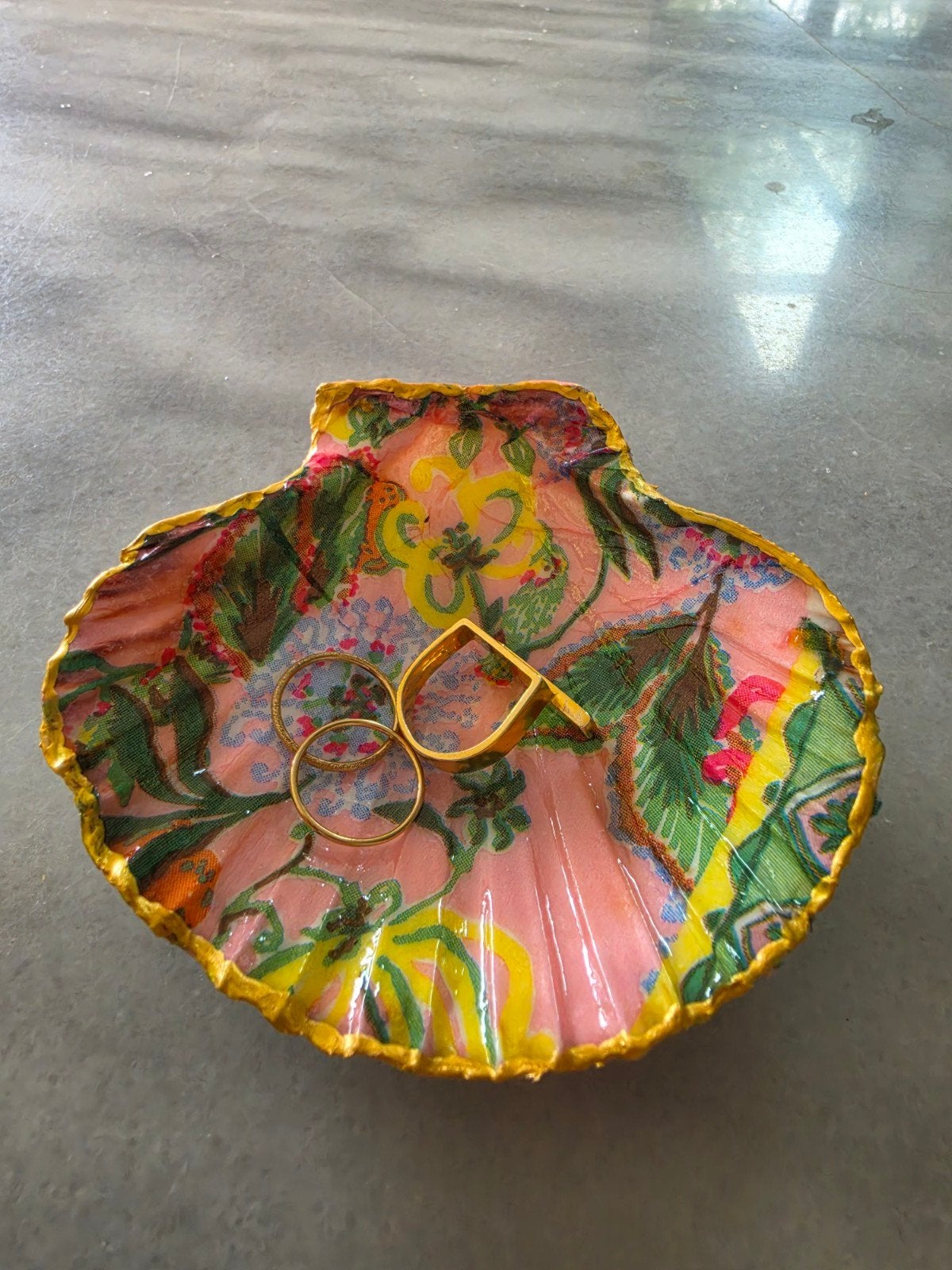 Handgemaakt schelp schaaltje voor sieraden en sleutels, Overige materialen, Schaal, Nieuw, Ophalen of Verzenden