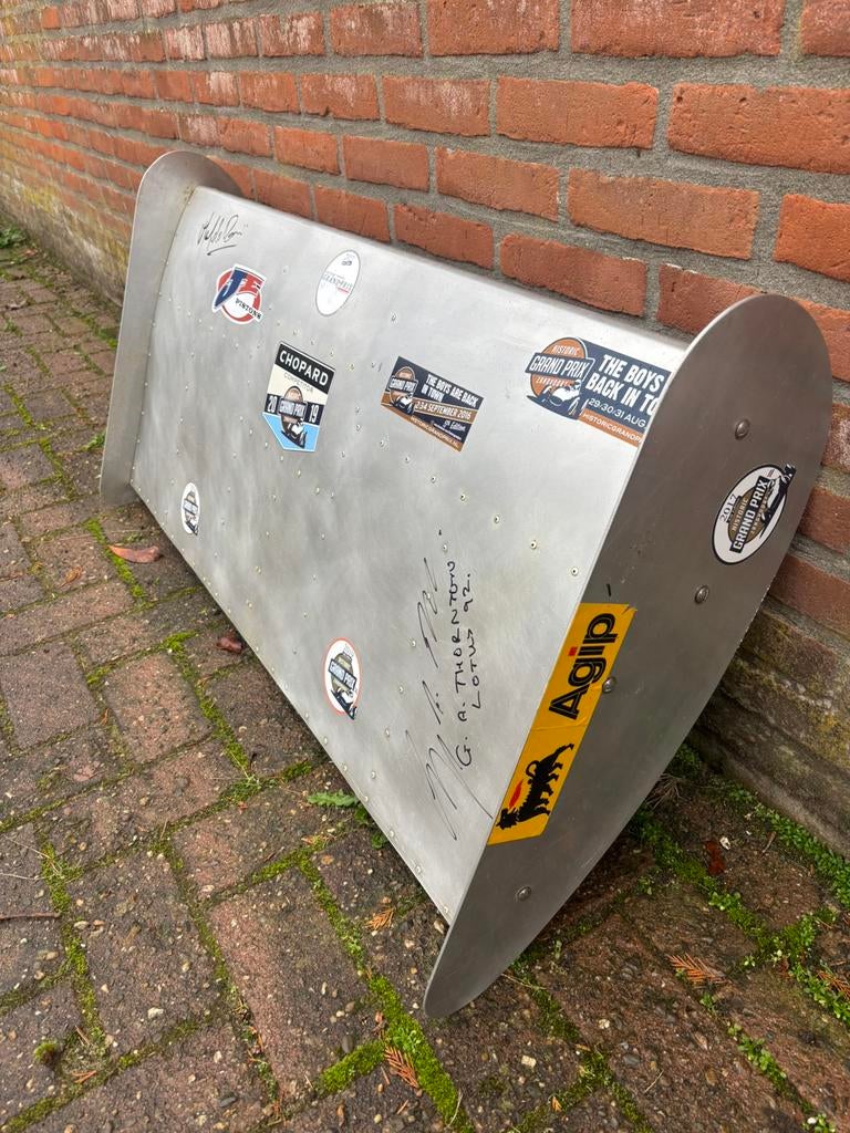Vleugel Lotus F1 handtekeningen, Ophalen of Verzenden, Formule 1