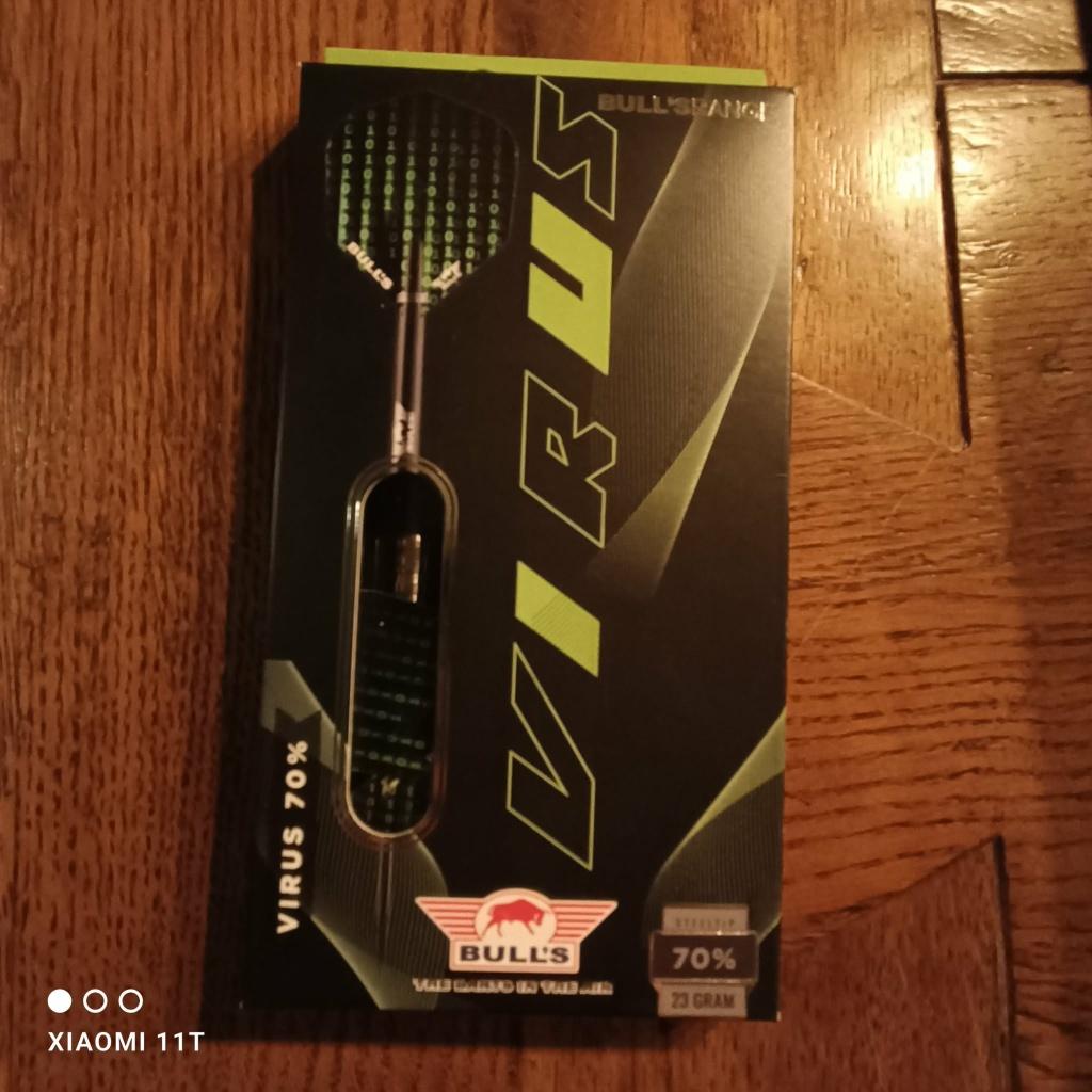 Dartpijlen van Bull's Virus 70% - 24 gram, Ophalen of Verzenden, Nieuw, Dartbord