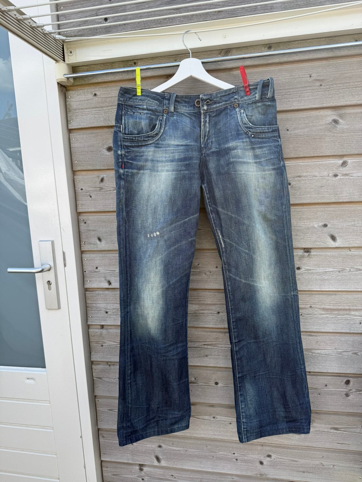 G-star dames heup spijkerbroek blauw denim maat 38, Maat 38/40 (M), Blauw, Ophalen of Verzenden, Lang