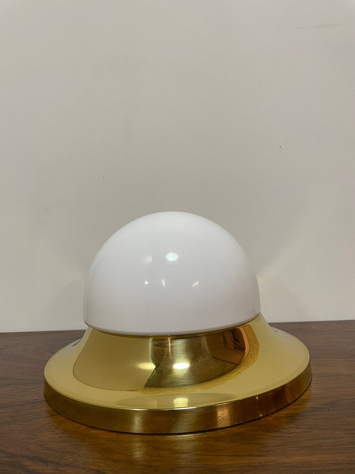 Vintage gouden plafondlamp jaren 80 90, Vintage, ., Zo goed als nieuw, Metaal