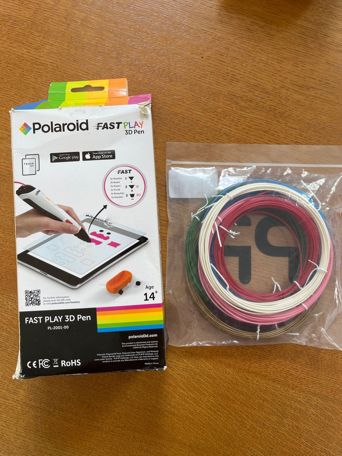Polaroid FAST PLAY 3D Pen met filament, Ophalen of Verzenden, Zo goed als nieuw, Filament