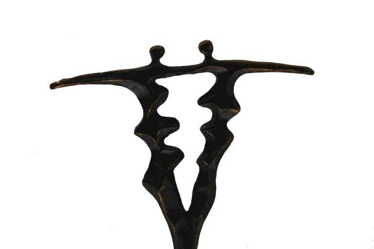 Corry Ammerlaan – Gesigneerd – Artihove – Bronzen beeldje, Verzamelen, Ophalen of Verzenden, Gebruikt, Mens