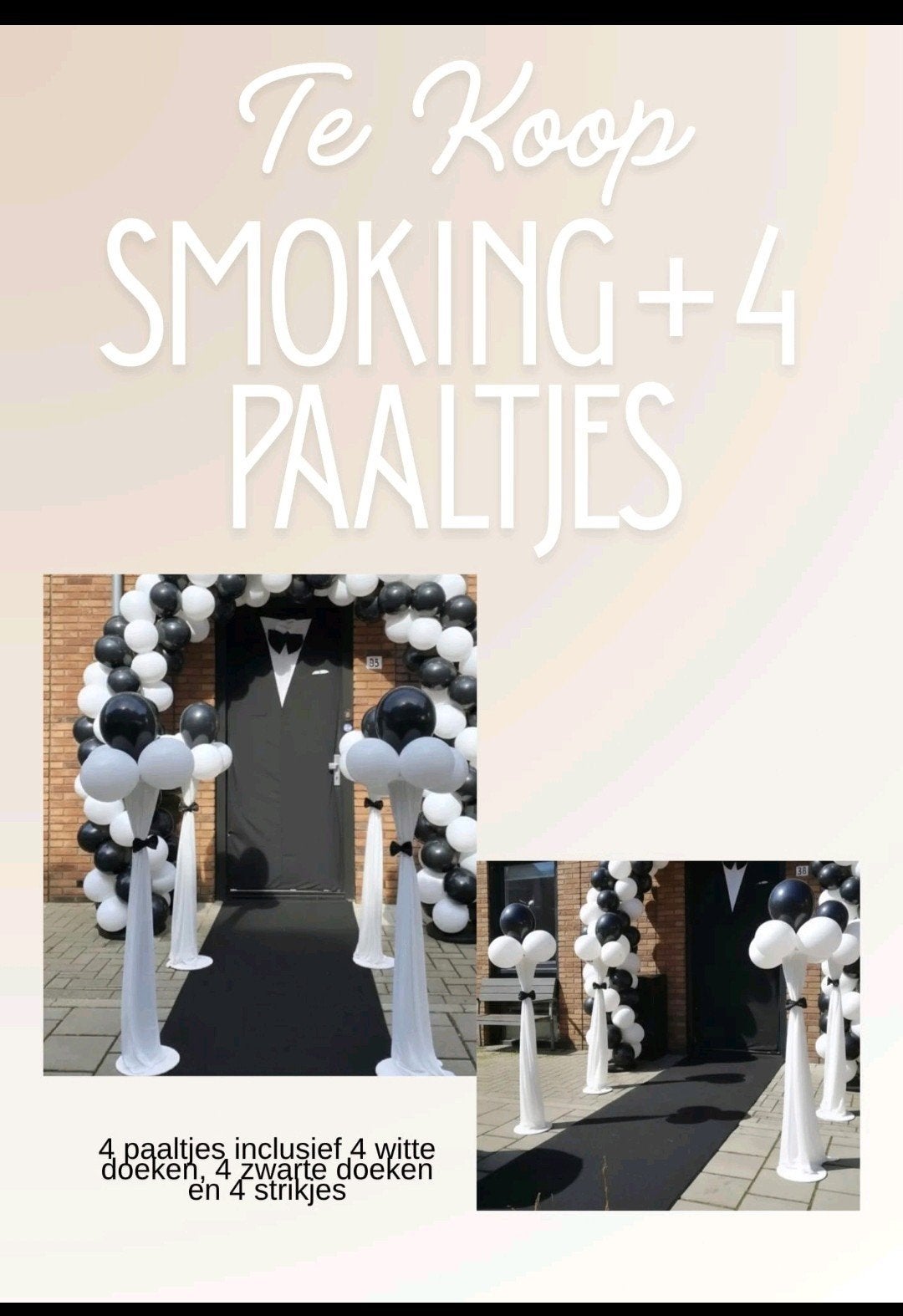 Damat kapisi te koop bruidegom decoratie, Drie personen of meer