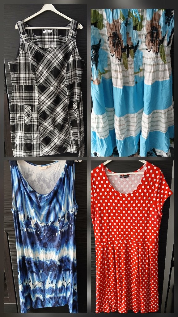 4 verschillende dames jurken maat 46 en 48 en 50, Kleding | Dames, Ophalen of Verzenden, Zo goed als nieuw, Maat 46/48 (XL) of groter