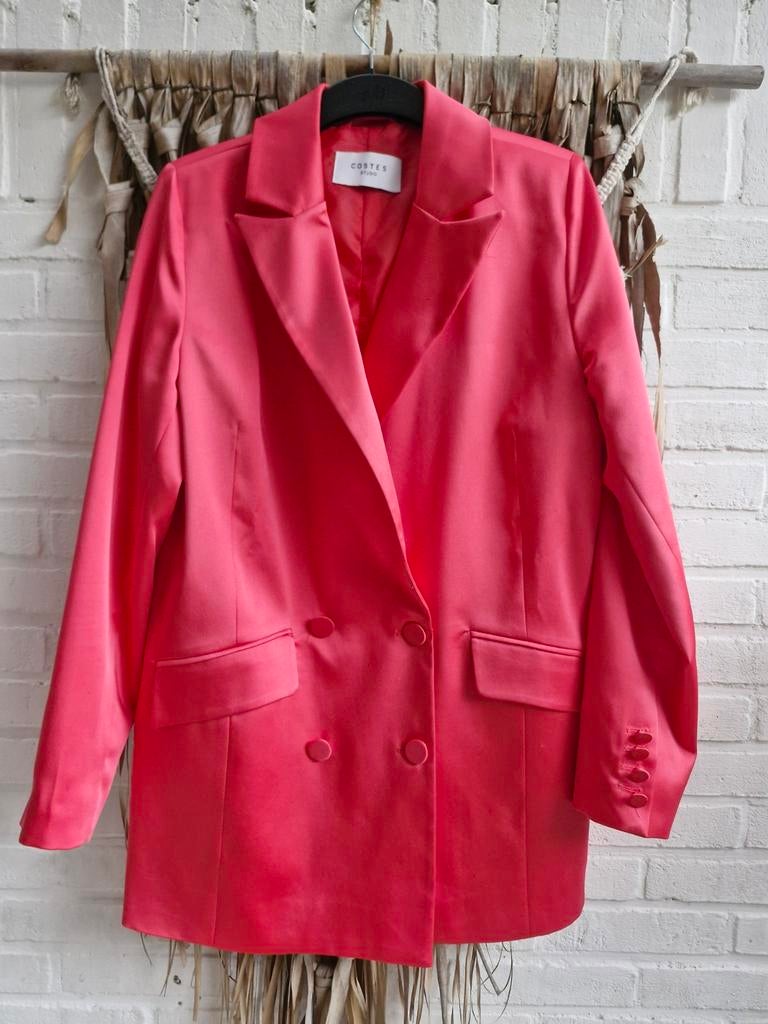 Costes Studio roze blazer satijn maat 40, Maat 38/40 (M), Ophalen of Verzenden, Zo goed als nieuw, Roze