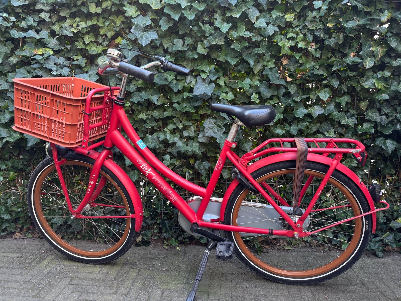 Cortina Lief Meisjesfiets - 24 inch - 7-9 jaar, Fietsen en Brommers, Ophalen, Terugtraprem, Versnellingen, Gebruikt