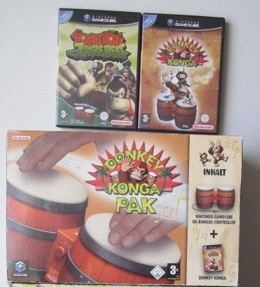 Donkey Kong Konga of Jungle Beat Nintendo Gamecube, Overige genres, 1 speler, Ophalen of Verzenden, Zo goed als nieuw