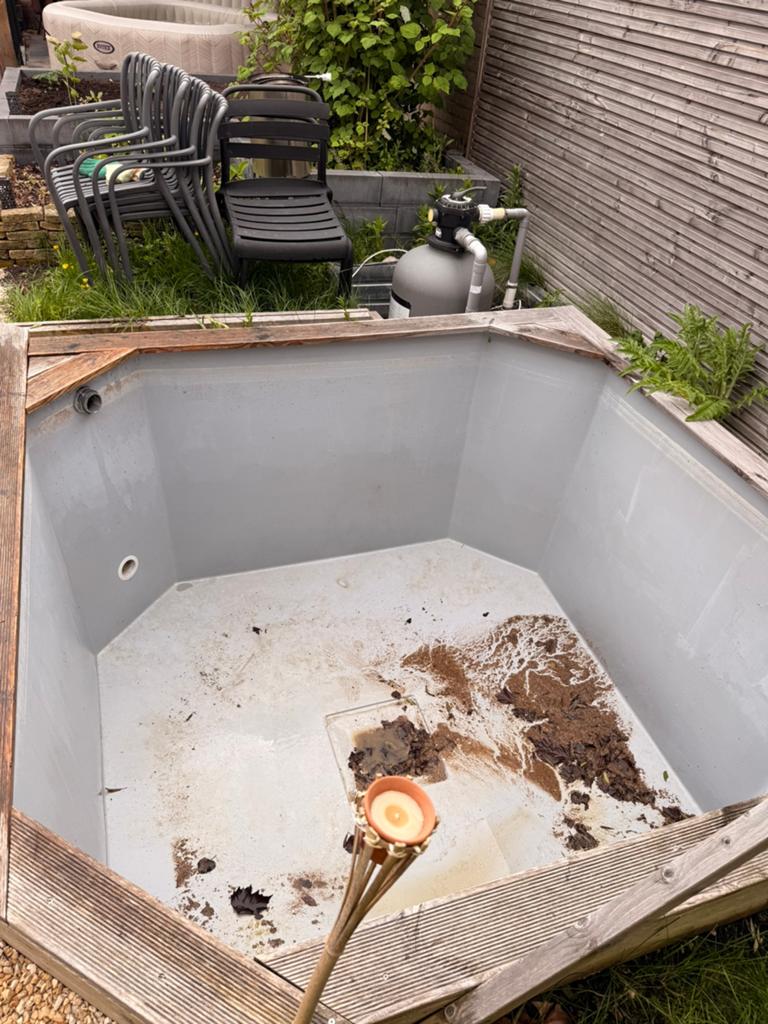 Inbouw zwembad met pomp en filter systeem, Ophalen, Minder dan 80 cm, Zo goed als nieuw, Opzetzwembad