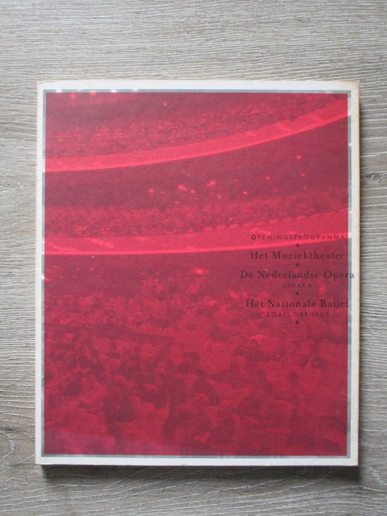 Openingsprogramma Het muziektheater De Nederlndse Opera It, Boeken, Ophalen of Verzenden, Gelezen
