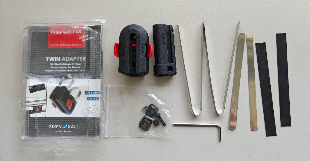 KLICKfix Twin Adapter U-lock slot houder 12 mm fiets, Verzenden, Nieuw, Klickfix